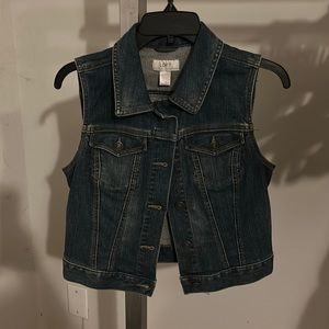 Ann Taylor Loft Denim Vest